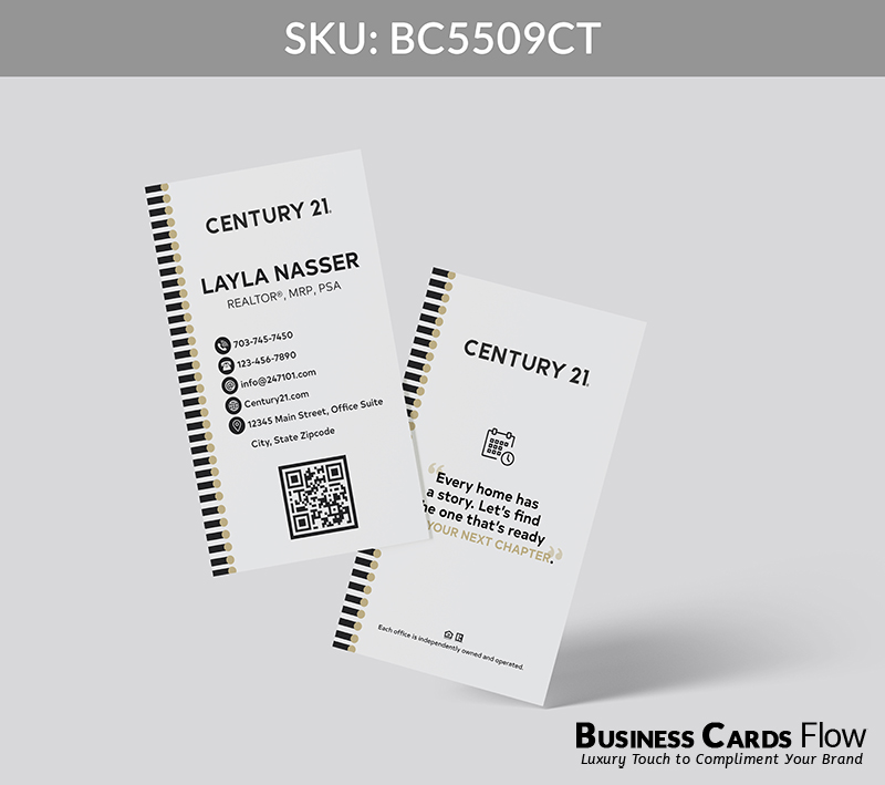 Business Cards Flow Century 21 Business Cards BC5509CT Style 30 - Business Cards Flow - Choose from premium paper stocks, shapes and sizes. Custom cards, made your way. Shop Now! Custom premium business cards ship free.