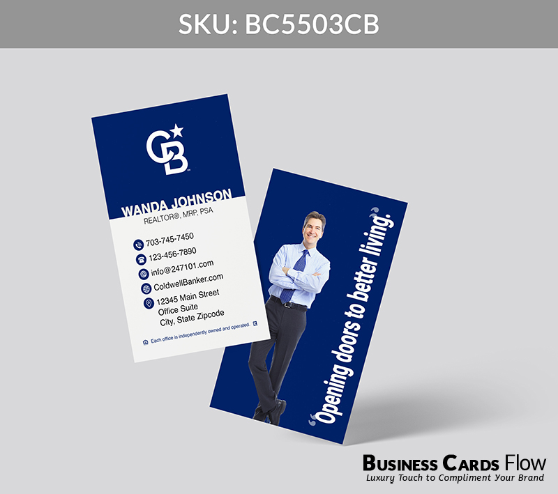 Business Cards Flow Coldwell Banker Business Cards BC5503CB Style 30 - Business Cards Flow - Choose from premium paper stocks, shapes and sizes. Custom cards, made your way. Shop Now! Custom premium business cards ship free.