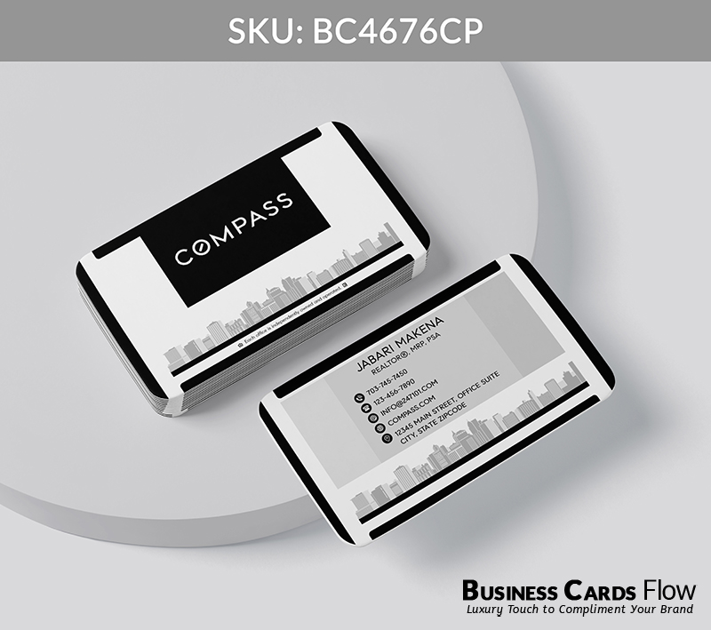 Business Cards Flow Compass Business Cards BC4676CP Style 20 - Business Cards Flow - Choose from premium paper stocks, shapes and sizes. Custom cards, made your way. Shop Now! Custom premium business cards ship free.