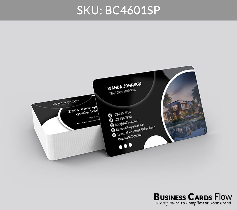 Business Cards Flow Samson Properties Business Cards BC4601SP Style 23 - Choose from premium paper stocks, shapes and sizes. Custom cards, made your way. Shop Now! Custom premium business cards ship free. samson properties business cards - BC4601SP - Style 23