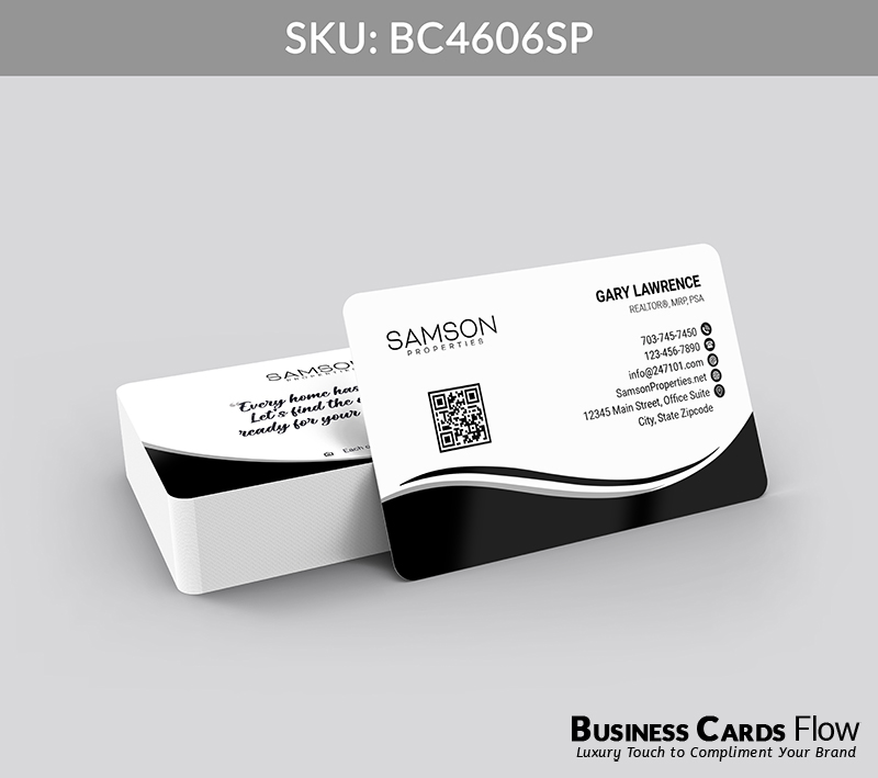 Business Cards Flow Samson Properties Business Cards BC4606SP Style 23 - Choose from premium paper stocks, shapes and sizes. Custom cards, made your way. Shop Now! Custom premium business cards ship free. samson properties business cards - BC4606SP - Style 23