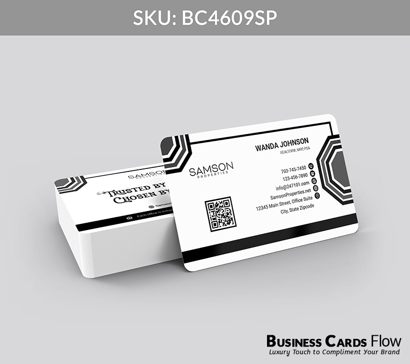 Business Cards Flow Samson Properties Business Cards BC4609SP Style 23 - Choose from premium paper stocks, shapes and sizes. Custom cards, made your way. Shop Now! Custom premium business cards ship free. samson properties business cards - BC4609SP - Style 23