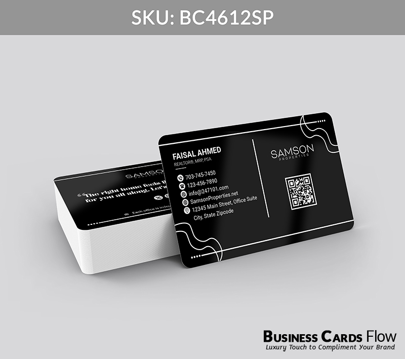 Business Cards Flow Samson Properties Business Cards BC4612SP Style 23 - Choose from premium paper stocks, shapes and sizes. Custom cards, made your way. Shop Now! Custom premium business cards ship free. samson properties business cards - BC4612SP - Style 23