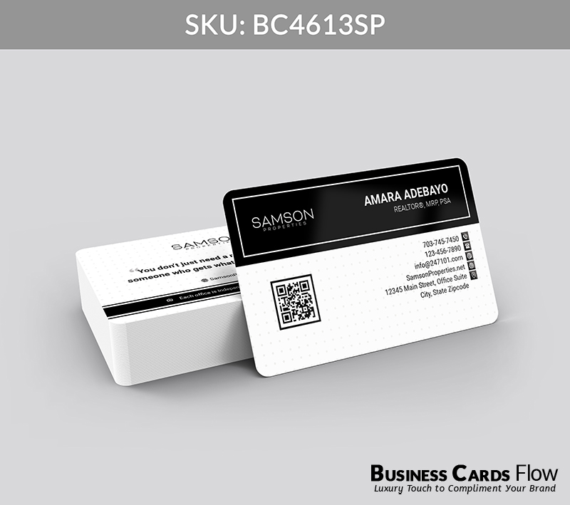 Business Cards Flow Samson Properties Business Cards BC4613SP Style 23 - Choose from premium paper stocks, shapes and sizes. Custom cards, made your way. Shop Now! Custom premium business cards ship free. samson properties business cards - BC4613SP - Style 23