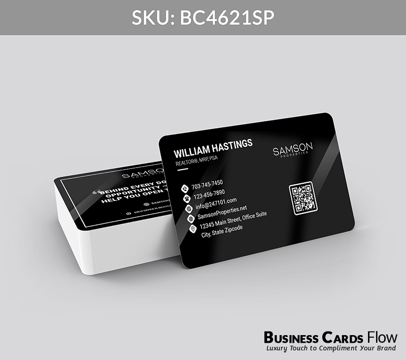 Business Cards Flow Samson Properties Business Cards BC4621SP Style 23 - Choose from premium paper stocks, shapes and sizes. Custom cards, made your way. Shop Now! Custom premium business cards ship free. samson properties business cards - BC4621SP - Style 23