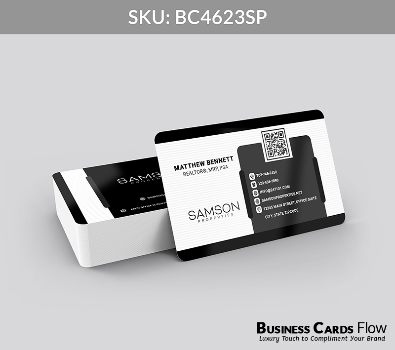 Business Cards Flow Samson Properties Business Cards BC4623SP Style 23 - Choose from premium paper stocks, shapes and sizes. Custom cards, made your way. Shop Now! Custom premium business cards ship free. samson properties business cards - BC4623SP - Style 23