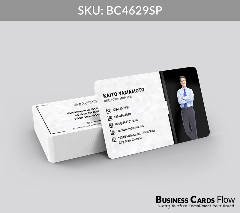 Business Cards Flow Samson Properties Business Cards BC4629SP Style 23 - Choose from premium paper stocks, shapes and sizes. Custom cards, made your way. Shop Now! Custom premium business cards ship free. samson properties business cards - BC4629SP - Style 23