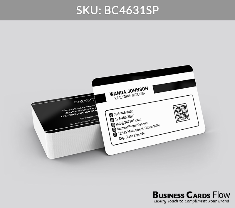 Business Cards Flow Samson Properties Business Cards BC4631SP Style 23 - Choose from premium paper stocks, shapes and sizes. Custom cards, made your way. Shop Now! Custom premium business cards ship free. samson properties business cards - BC4631SP - Style 23