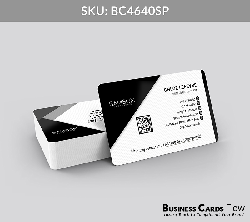 Business Cards Flow Samson Properties Business Cards BC4640SP Style 23 - Choose from premium paper stocks, shapes and sizes. Custom cards, made your way. Shop Now! Custom premium business cards ship free. samson properties business cards - BC4640SP - Style 23