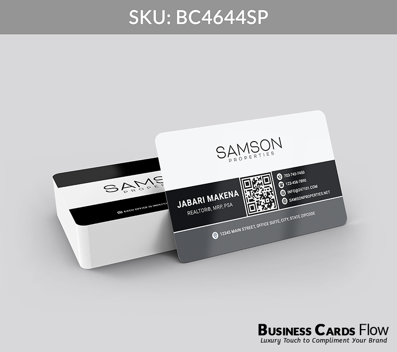 Business Cards Flow Samson Properties Business Cards BC4644SP Style 23 - Choose from premium paper stocks, shapes and sizes. Custom cards, made your way. Shop Now! Custom premium business cards ship free. samson properties business cards - BC4644SP - Style 23