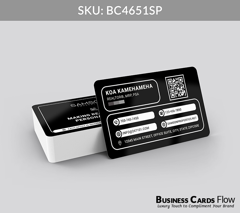 Business Cards Flow Samson Properties Business Cards BC4651SP Style 23 - Choose from premium paper stocks, shapes and sizes. Custom cards, made your way. Shop Now! Custom premium business cards ship free. samson properties business cards - BC4651SP - Style 23