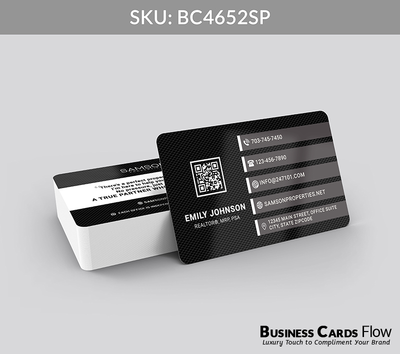 Business Cards Flow Samson Properties Business Cards BC4652SP Style 23 - Choose from premium paper stocks, shapes and sizes. Custom cards, made your way. Shop Now! Custom premium business cards ship free. samson properties business cards - BC4652SP - Style 23