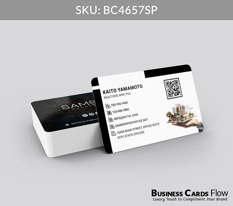 Business Cards Flow Samson Properties Business Cards BC4657SP Style 23 - Choose from premium paper stocks, shapes and sizes. Custom cards, made your way. Shop Now! Custom premium business cards ship free. samson properties business cards - BC4657SP - Style 23