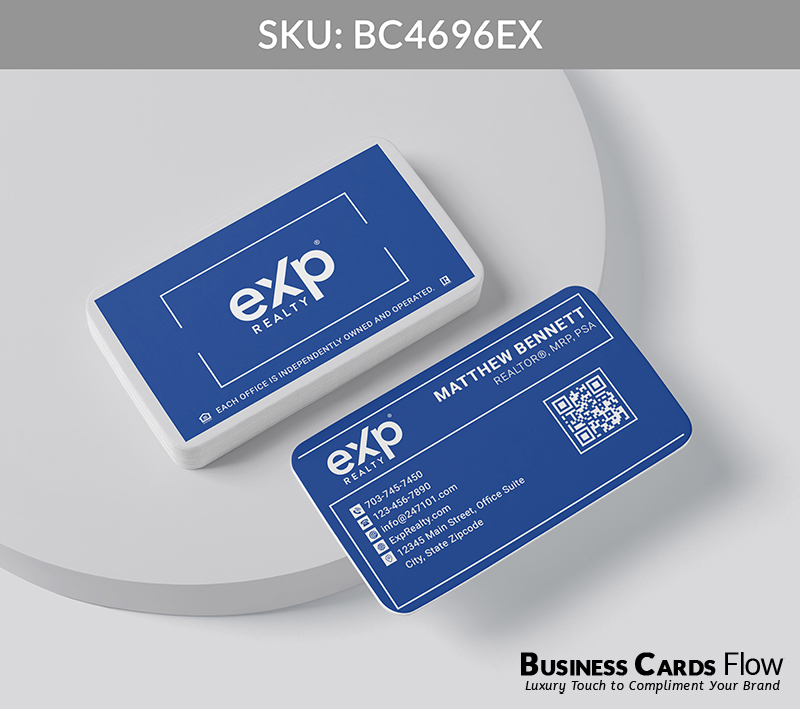 Business Cards Flow eXp Realty Business Cards BC4696EX Style 20 - Business Cards Flow - Choose from premium paper stocks, shapes and sizes. Custom cards, made your way. Shop Now! Custom premium business cards ship free.