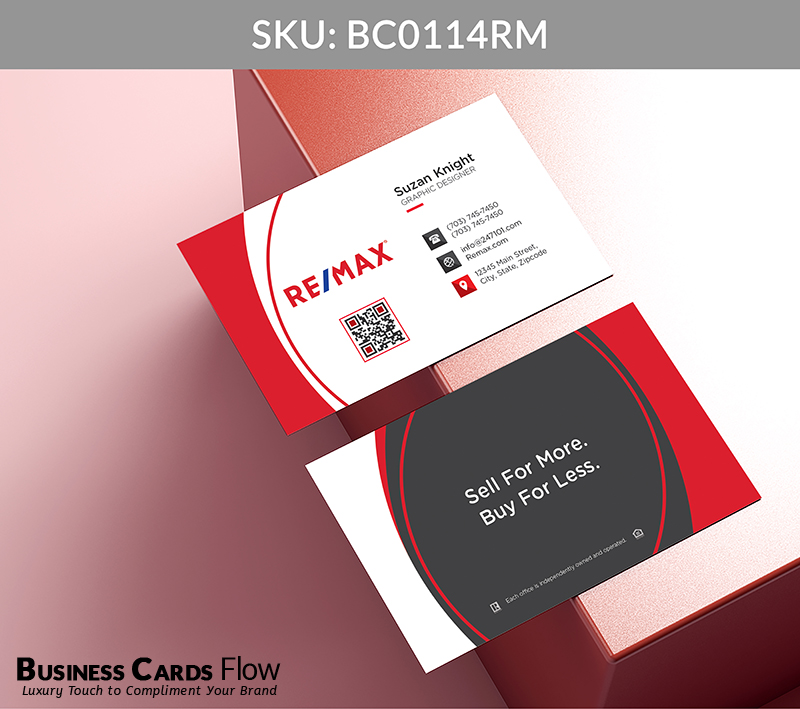 Business Cards Flow Remax Business Cards BC0114RM Style 5 - Choose from premium paper stocks, shapes and sizes. Custom cards, made your way. Shop Now! Custom premium business cards ship free. REMAX Business Cards - BC0114RM Business Cards Flow Remax Business Cards BC0114RM Style 5 - Business Cards Flow - Choose from premium paper stocks, shapes and sizes. Custom cards, made your way. Shop Now! Custom premium business cards ship free.