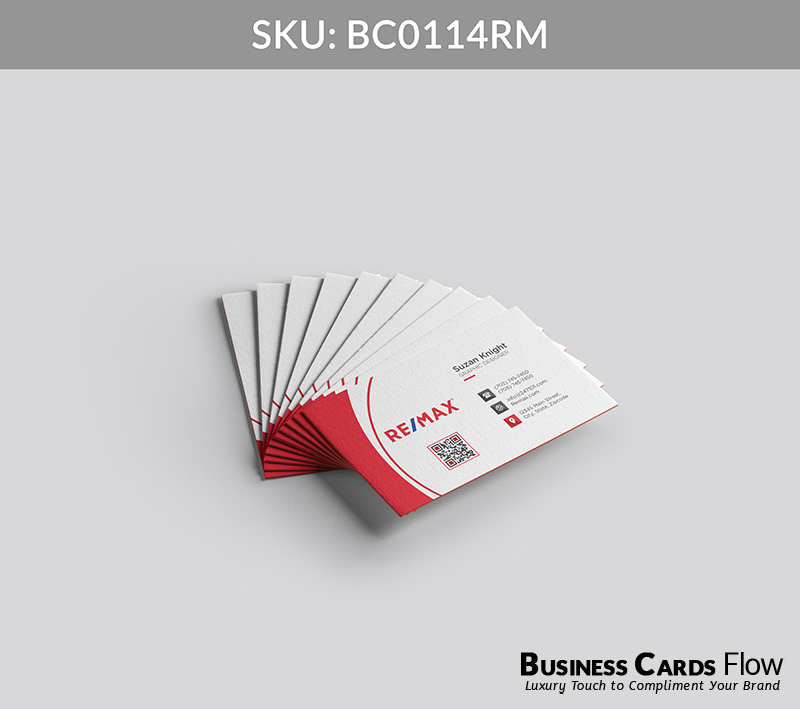 Business Cards Flow Remax Business Cards BC0114RM Style 6 - Choose from premium paper stocks, shapes and sizes. Custom cards, made your way. Shop Now! Custom premium business cards ship free. REMAX Business Cards - BC0114RM Business Cards Flow Remax Business Cards BC0114RM Style 6 - Business Cards Flow - Choose from premium paper stocks, shapes and sizes. Custom cards, made your way. Shop Now! Custom premium business cards ship free.