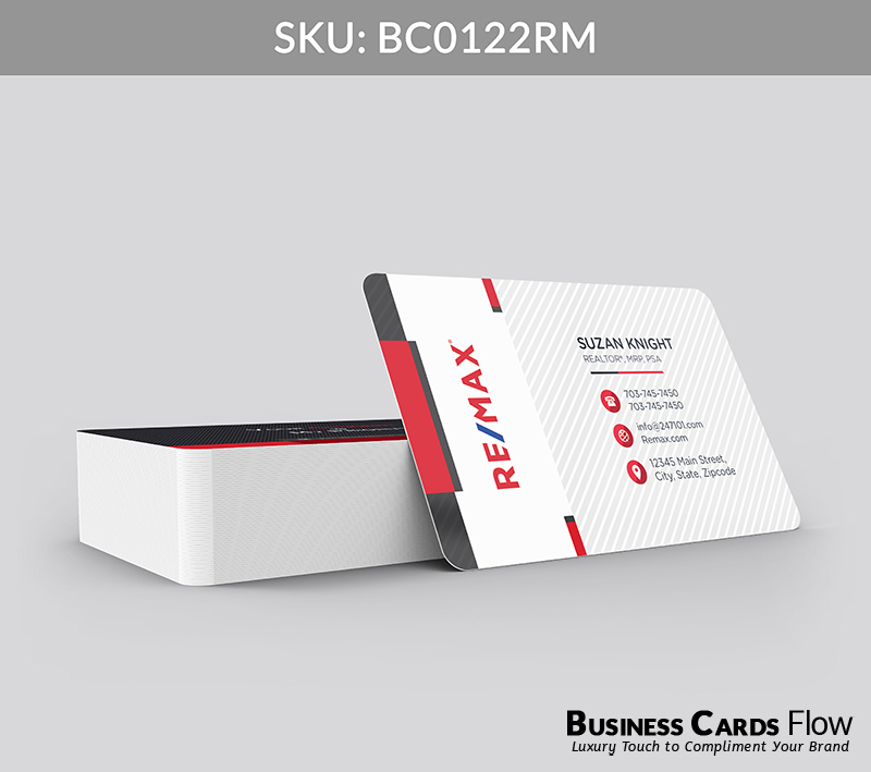 Business Cards Flow Remax Business Cards BC0122RM Style 2 - Choose from premium paper stocks, shapes and sizes. Custom cards, made your way. Shop Now! Custom premium business cards ship free. REMAX Business Cards - BC0122RM Business Cards Flow Remax Business Cards BC0122RM Style 2 - Business Cards Flow - Choose from premium paper stocks, shapes and sizes. Custom cards, made your way. Shop Now! Custom premium business cards ship free.