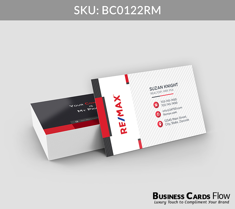 Business Cards Flow Remax Business Cards BC0122RM Style 21 - Choose from premium paper stocks, shapes and sizes. Custom cards, made your way. Shop Now! Custom premium business cards ship free. REMAX Business Cards - BC0122RM Business Cards Flow Remax Business Cards BC0122RM Style 21 - Business Cards Flow - Choose from premium paper stocks, shapes and sizes. Custom cards, made your way. Shop Now! Custom premium business cards ship free.
