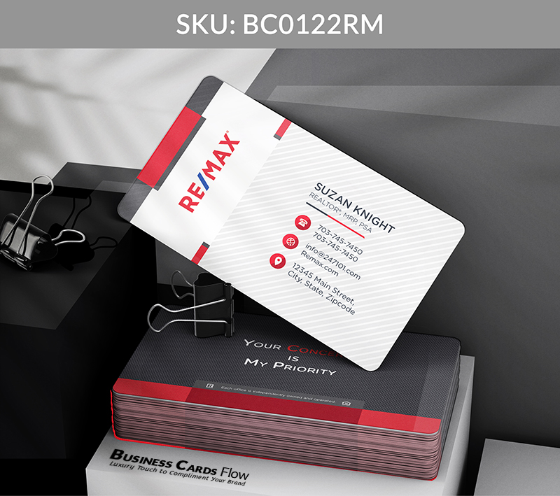 Business Cards Flow Remax Business Cards BC0122RM Style 8 - Choose from premium paper stocks, shapes and sizes. Custom cards, made your way. Shop Now! Custom premium business cards ship free. REMAX Business Cards - BC0122RM Business Cards Flow Remax Business Cards BC0122RM Style 8 - Business Cards Flow - Choose from premium paper stocks, shapes and sizes. Custom cards, made your way. Shop Now! Custom premium business cards ship free.