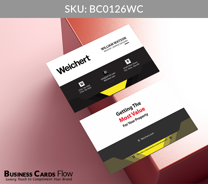 Business Cards Flow Weichert Business Cards BC0126WC Style 5 - Choose from premium paper stocks, shapes and sizes. Custom cards, made your way. Shop Now! Custom premium business cards ship free. Weichert Business Cards - BC0126WC Business Cards Flow Weichert Business Cards BC0126WC Style 5 - Business Cards Flow - Choose from premium paper stocks, shapes and sizes. Custom cards, made your way. Shop Now! Custom premium business cards ship free.