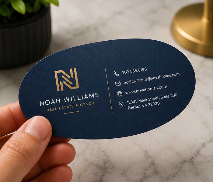 Business-Cards-Flow-Oval-Cards-Premium-Comfortable Business Cards Flow Oval Cards Premium Comfortable - Business Cards Flow - Choose from premium paper stocks, shapes and sizes. Custom cards, made your way. Shop Now! Custom premium business cards ship free.