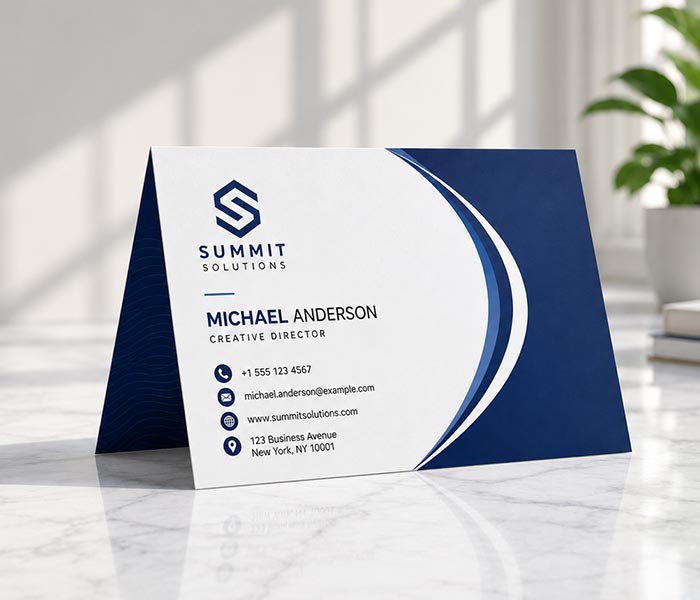 Card Finish Style Folded Cards - Business Cards Flow - Choose from premium paper stocks, shapes and sizes. Custom cards, made your way. Shop Now! Custom premium business cards ship free.