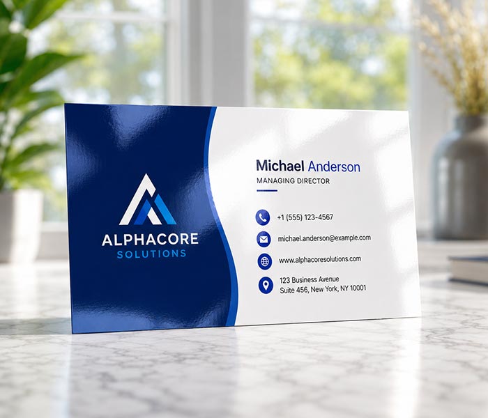 Card Finish Style Glossy - Business Cards Flow - Choose from premium paper stocks, shapes and sizes. Custom cards, made your way. Shop Now! Custom premium business cards ship free.