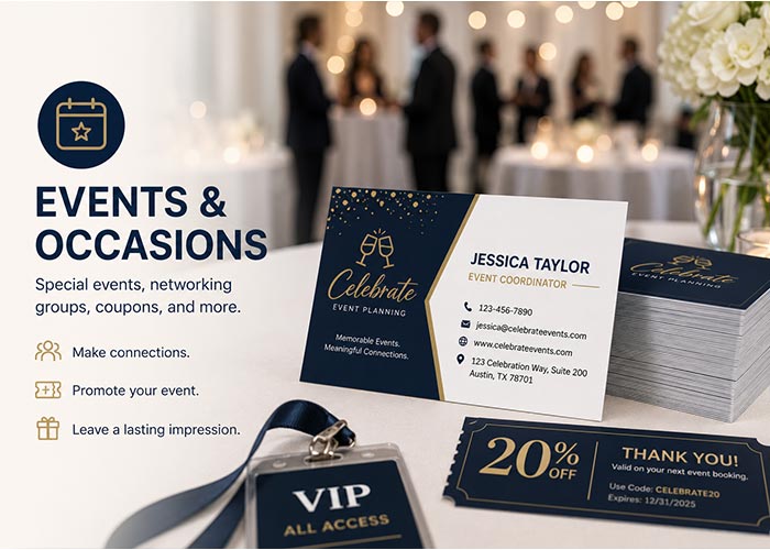 Categories Events Occasions - Business Cards Flow - Choose from premium paper stocks, shapes and sizes. Custom cards, made your way. Shop Now! Custom premium business cards ship free.