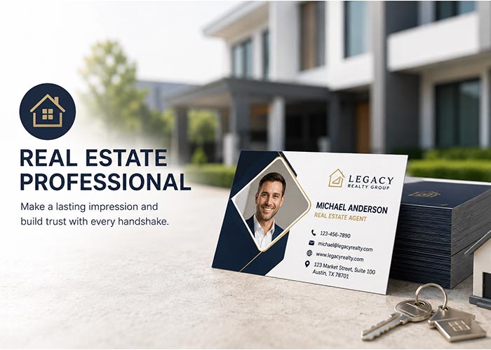 Categories Real Estate Professionals - Business Cards Flow - Choose from premium paper stocks, shapes and sizes. Custom cards, made your way. Shop Now! Custom premium business cards ship free.